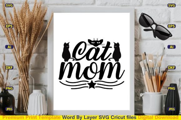 Cat Mom SVG Vector Cut Files: An Embroidery Review